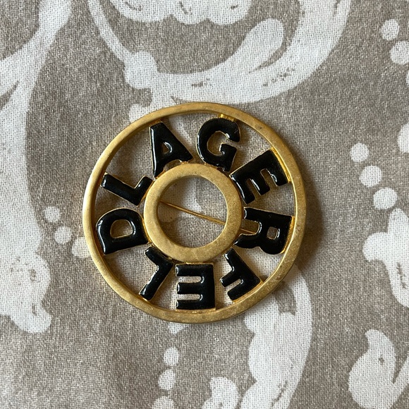 Karl Lagerfeld Accessories - Vintage Karl Lagerfeld brooch Jewlery gold plated